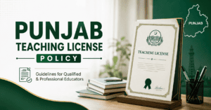 Teacher in a classroom affected by the new Punjab teaching license policy