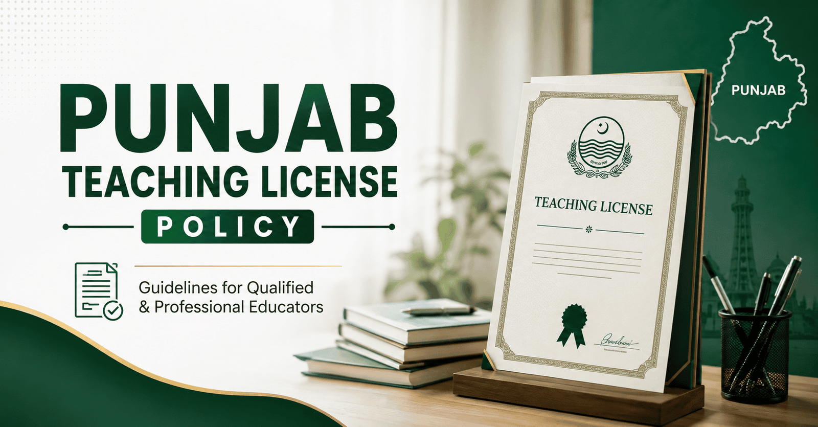 Teacher in a classroom affected by the new Punjab teaching license policy