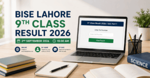 BISE Lahore 9th Class Result 2026 check online by roll number