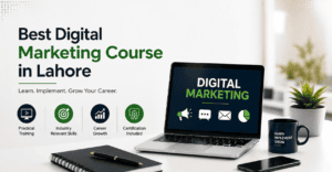Digital marketing course in Lahore, students learning SEO and paid ads