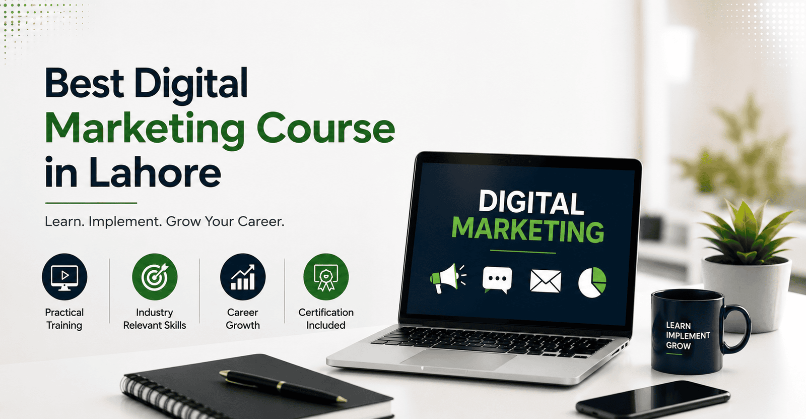 Digital marketing course in Lahore, students learning SEO and paid ads